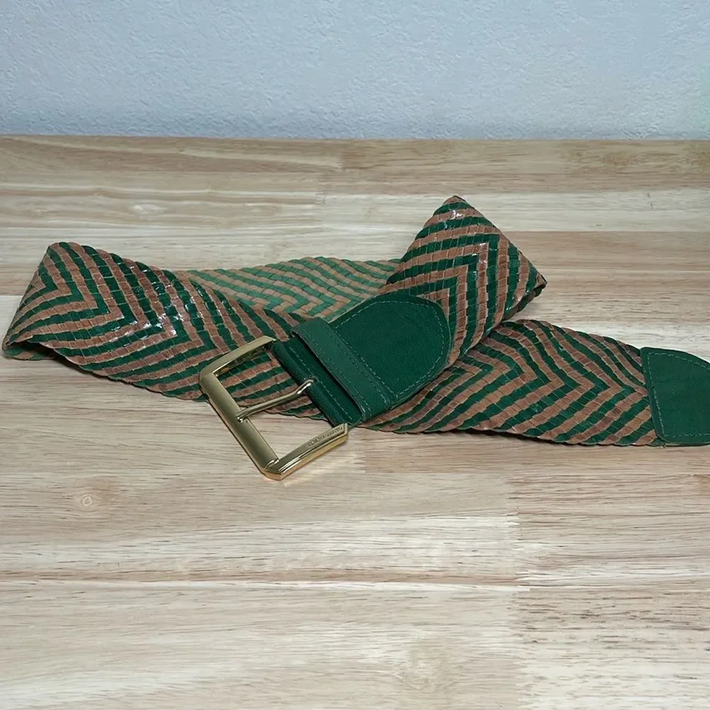 Vince Camuto Vintage  Wide Genuine Leather  XS Belt.